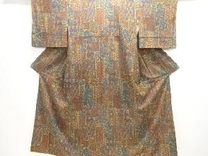 花更紗模様小紋着物